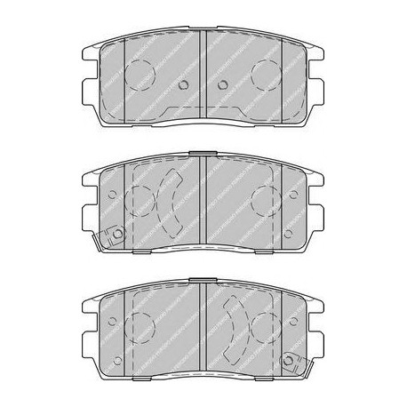 Kit pastiglie freno posteriore