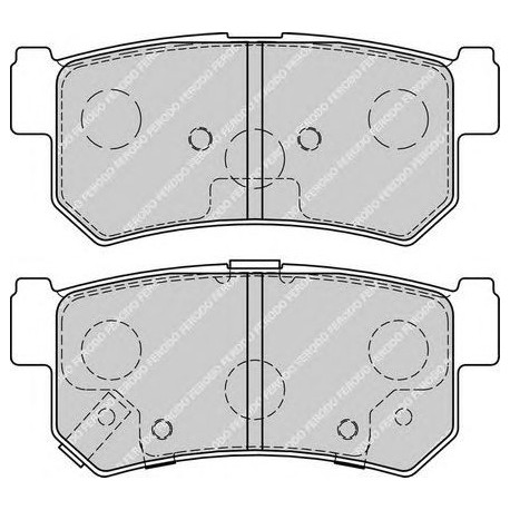 Kit pastiglie freno posteriore