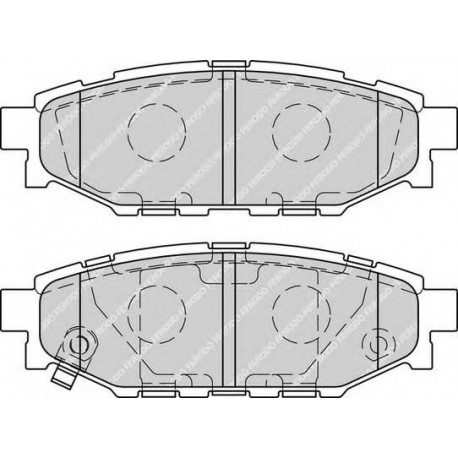 Kit pastiglie freno posteriore
