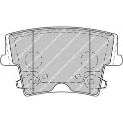 Kit pastiglie freno posteriore