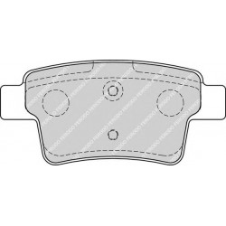 Kit pastiglie freno posteriore