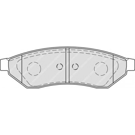 Kit pastiglie freno posteriore