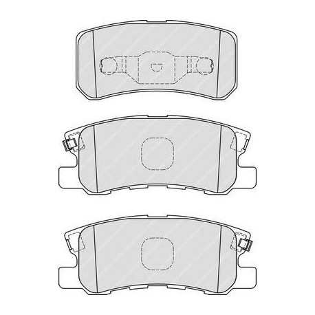 Kit pastiglie freno posteriore