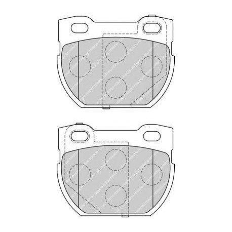 Kit pastiglie freno posteriore