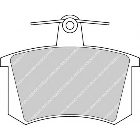 Kit pastiglie freno posteriore