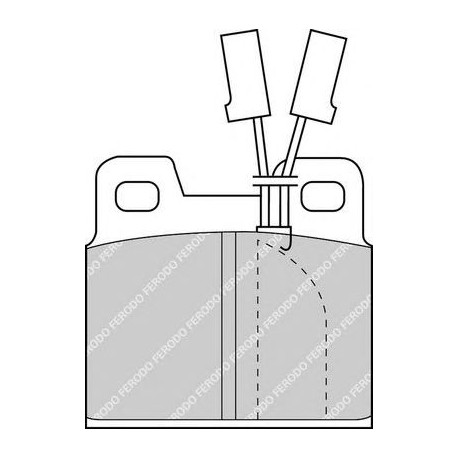 Kit pastiglie freno posteriore