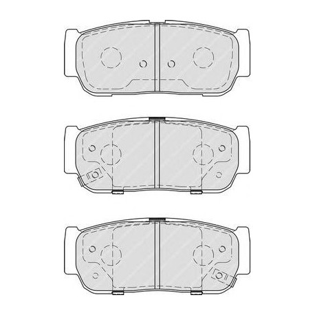Kit pastiglie freno posteriore