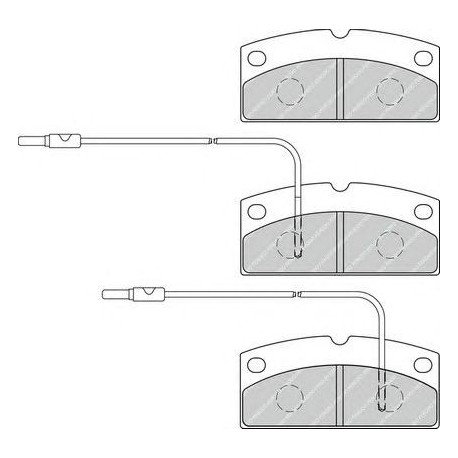 Kit pastiglie freno anteriore