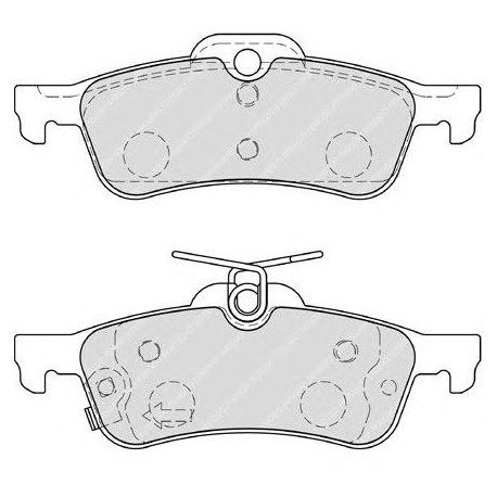 Kit pastiglie freno posteriore