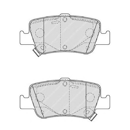 Kit pastiglie freno posteriore