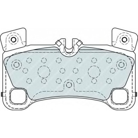 Kit pastiglie freno posteriore