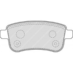 Kit pastiglie freno posteriore