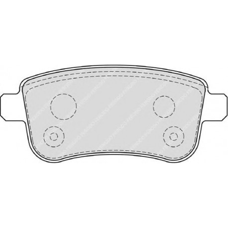 Kit pastiglie freno posteriore