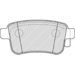 Kit pastiglie freno posteriore