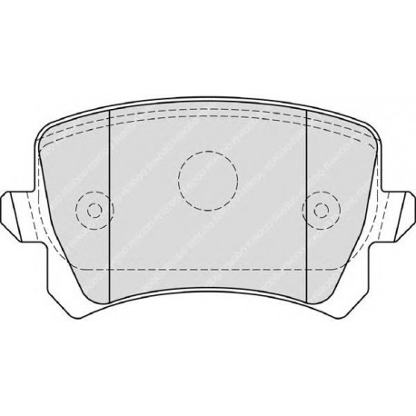 Kit pastiglie freno posteriore