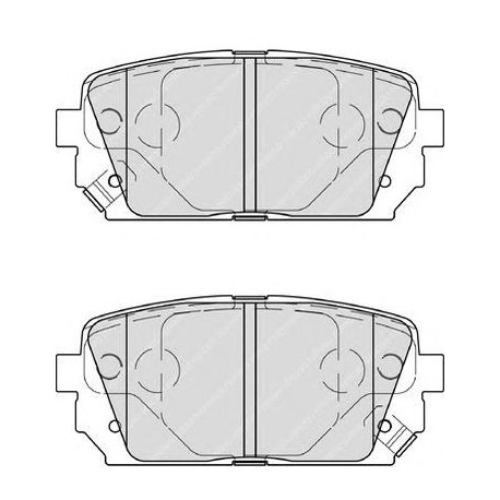 Kit pastiglie freno posteriore