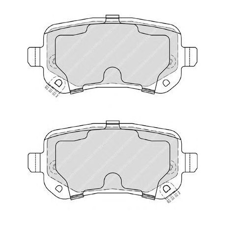 Kit pastiglie freno posteriore