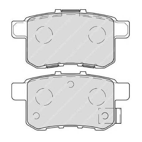 Kit pastiglie freno posteriore