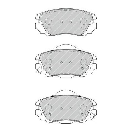 Kit pastiglie freno anteriore