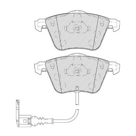 Kit pastiglie freno anteriore
