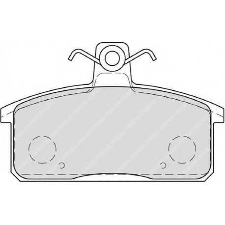 Kit pastiglie freno posteriore