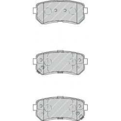 Kit pastiglie freno posteriore