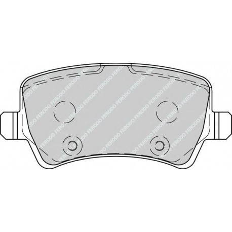 Kit pastiglie freno posteriore