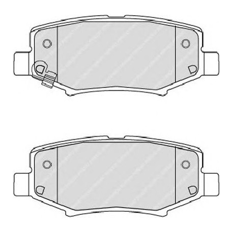 Kit pastiglie freno posteriore