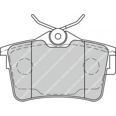 Kit pastiglie freno posteriore