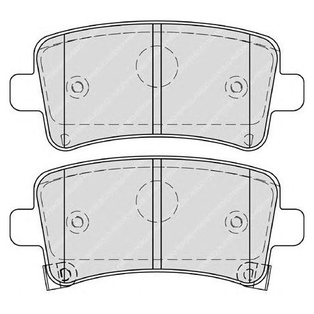 Kit pastiglie freno posteriore