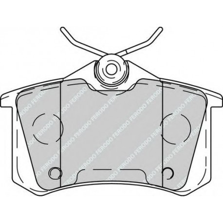 Kit pastiglie freno posteriore