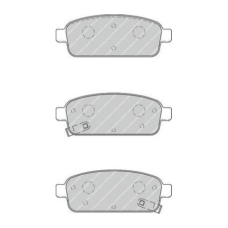 Kit pastiglie freno posteriore