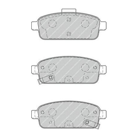 Kit pastiglie freno posteriore