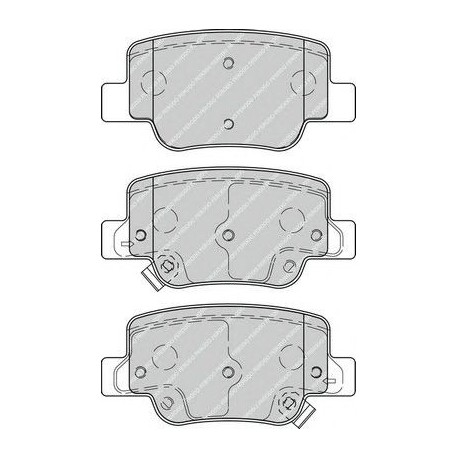 Kit pastiglie freno posteriore