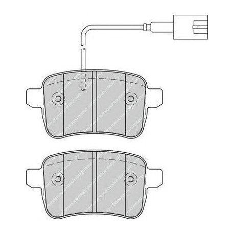 Kit pastiglie freno posteriore