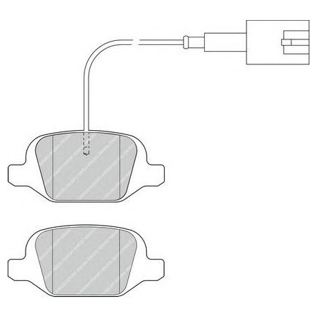 Kit pastiglie freno posteriore