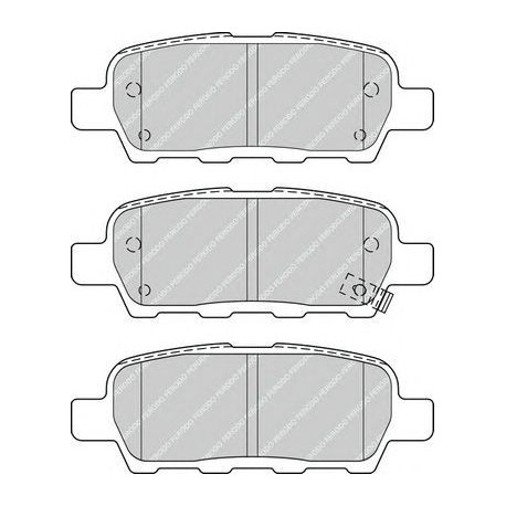 Kit pastiglie freno posteriore