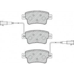 Kit pastiglie freno posteriore