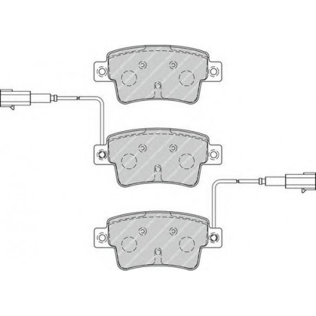 Kit pastiglie freno posteriore
