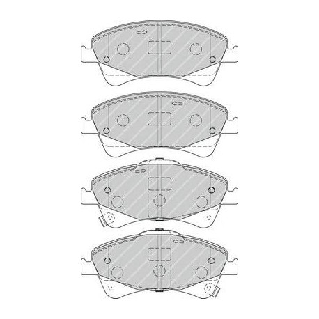 Kit pastiglie freno anteriore