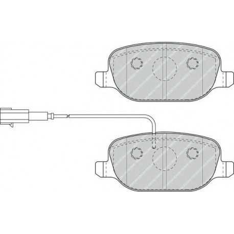 Kit pastiglie freno posteriore