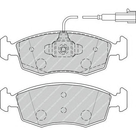 Kit pastiglie freno anteriore