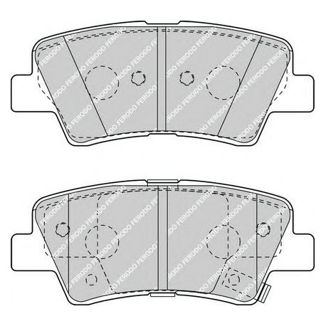 Kit pastiglie freno posteriore