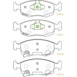 Kit pastiglie freno anteriore