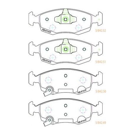 Kit pastiglie freno anteriore