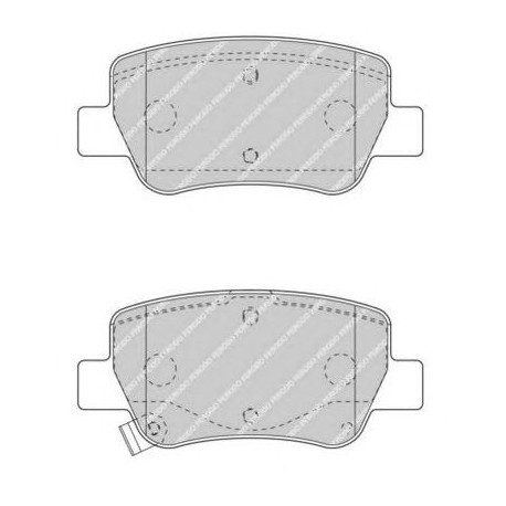 Kit pastiglie freno posteriore