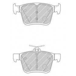 Kit pastiglie freno posteriore