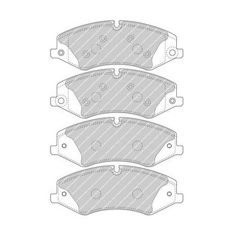 Kit pastiglie freno anteriore