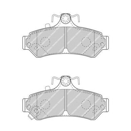 Kit pastiglie freno posteriore