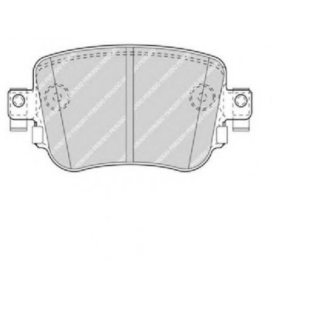 Kit pastiglie freno posteriore